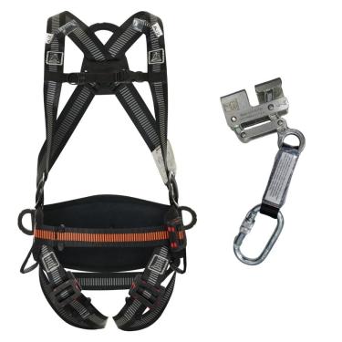 Imagem de Cinto Paraquedista 4 Pontos Com Trava Quedas Para Corda 12mm ABS Cinturão De Eletricista Delta Plus