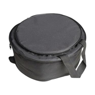 Imagem de Kokiya Bolsa para bumbo, bolsa para show, tecido Oxford macio e acolchoado, fecho de zíper, estojo protetor para transporte de instrumentos de percussão