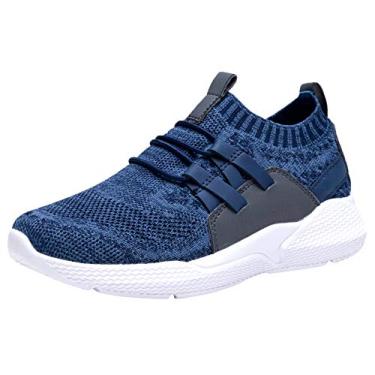Imagem de Tênis esportivo casual masculino respirável da COODO, Azul, 2 Little Kid