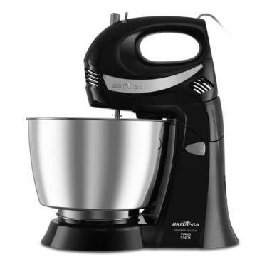 Imagem de Batedeira Diamante Inox Turbo Preta Britânia, 220V