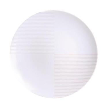Imagem de Prato Raso Jantar Refeição 28cm Grid Porcelana Decorada Tramontina