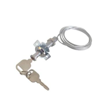 Imagem de Generic Kit de trava de emergência para porta de garagem, trava de cabo de aço, liga de zinco, fácil de instalar, fácil acesso, profissional, luxo, com chaves, Style D