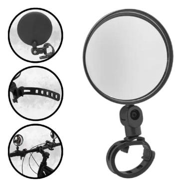 Imagem de Espelho Retrovisor Para Bicicleta 6 Preto