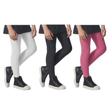 Imagem de Kit 3 Meias Calças Selene Inverno Fio 80 Infantil