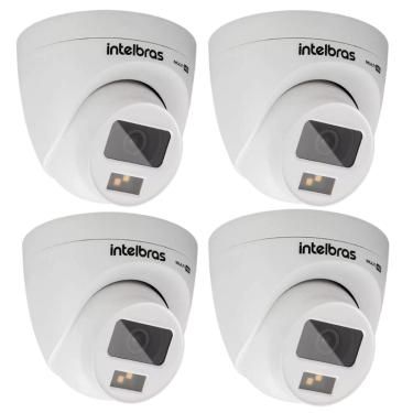 Imagem de Kit 4 Câmeras de Segurança Intelbras Multi Hd 20m Vhd 1120 D Full Color Imagem Colorida Noite e Dia