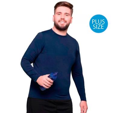Imagem de Camiseta Térmica Selene UV50+ Manga Longa Masculina Plus Size