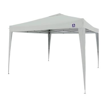 Imagem de Tenda Gazebo Dobrável 3m x 3m Poliéster Branca Bel