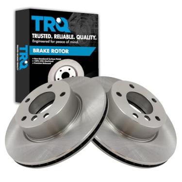 Imagem de TRQ Conjunto de 2 pares de rotor de freio a disco dianteiro LH e RH para BMW 125 128 325 328