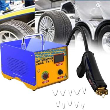 Imagem de Máquina De Regroover Do Pneu, Pneu De Borracha Manual Do Carro Do Caminhão 1000w Que Sulca A Máquina De Entalhe Com O Ferro Do Pneu Que Sulca Jogos Da Lâmina Apropriados Par, Blue, 1000W