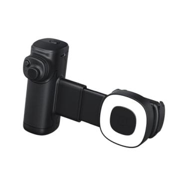 Imagem de Generic Suporte ergonômico antiderrapante para câmera de celular, alça resistente e portátil para selfies com 3 luzes para fotografia em casa, vídeo e vlog
