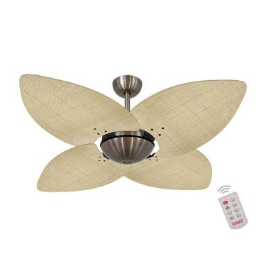 Imagem de Ventilador De Teto Bronze 4 Pás Palmae Natural 127V