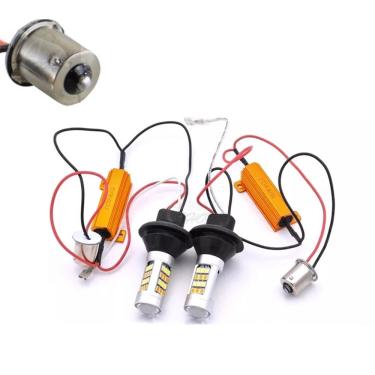 Imagem de Kit DRL+Pisca 42 Leds Cambus Pino Encontrado 12v 1156 BA15S