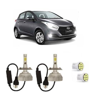 Imagem de Kit Lâmpadas Super Led Farol Alto Baixo Hb20 2012 à 2018