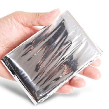 Imagem de Cobertor Emergência Manta Térmica Aluminizada Camping Resgat - GETWELL
