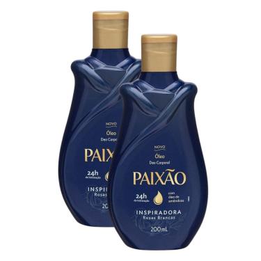 Imagem de Kit 2 Óleo Corporal de Amêndoas Paixão Inspiradora Ação Desodorante 200ml