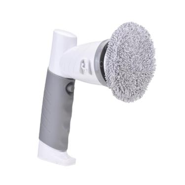 Imagem de Karlak Purificador Giratório Elétrico, 6 Cabeças de Escova, Escova de Limpeza de Cozinha Sem Fio para Banheiro, Bateria de 40 Minutos, 420 RPM, Cabo Ergonômico, IPX6 à Prova (Plugue UE)