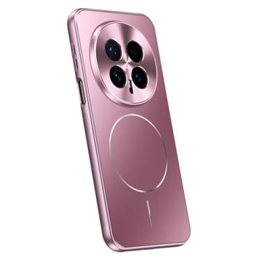 Imagem de LTLMYDAM Capa magnética para Honor Magic 8 Pro/8, proteção total da câmera, carregamento sem fio, capa fosca antiderrapante resistente a impactos, rosa, 8 Pro