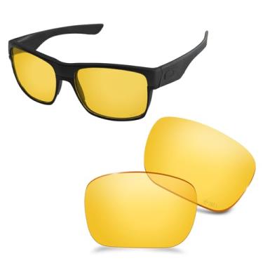 Imagem de AOZAN Lentes de reposição ANSI Z87.1 para óculos de sol Oakley TwoFace OO9189 - HI-DEF Amarelo