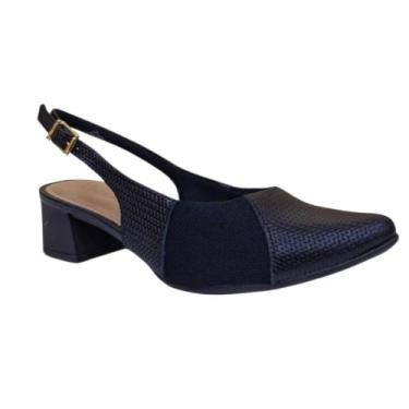 Imagem de Sapato Feminino USAFLEX Slingback Joanetes AL38007, Preto, 35