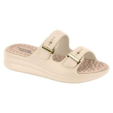 Imagem de Papete Feminina Ultraconforto Ortopedica Modare 7214100, Creme, 37