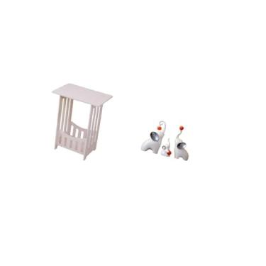 Imagem de Fenteer Mesa de Cabeceira Portátil para Hotel, Café Ou Sala de Estar com Esculturas de Elefantes, Estátuas de Animais, Artesanato, Decoração E Figuras Familia