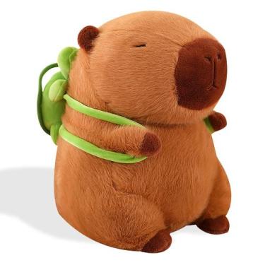 Imagem de Bicho de pelúcia de pelúcia Capivara Actrick Cute com mochila de tarta