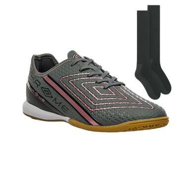 Imagem de Kit Chuteira Futsal Umbro Chrome + Par de Meião