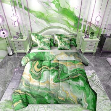 Imagem de Jogo de cama King Size de mármore, com lençóis, vermelho, minimalista, 7 peças, arte fluida, simples, moderna, em uma bolsa, estilo retrô, arte em aquarela, com estampa de efeito de glitter