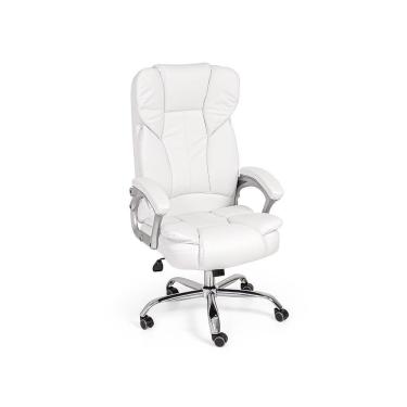 Imagem de Cadeira De Escritório Presidente Europa Base Giratória Branca