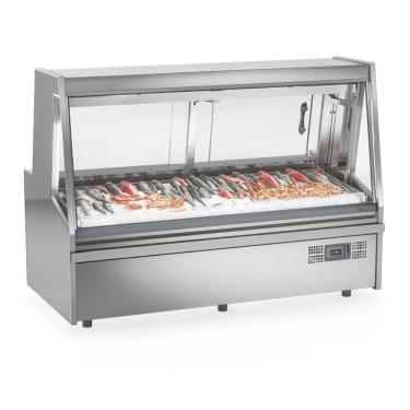 Imagem de Balcão Frigorífico Peixaria Standard Gapx200a Gelopar Expositor De Peixes Inox 220v