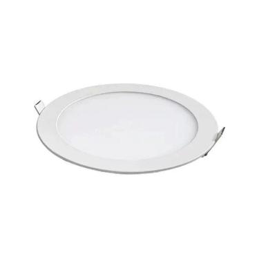 Imagem de Painel Led 22x22 Redondo Branco Embutir 18w 3000k Foxlux