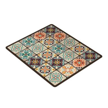 Imagem de Ｂｅｓｇａ Tapete Protetor Contra Poeira para Máquina de Lavar E Secar Roupa, Ideal para E para Animais de Estimação, Perfeito para Cozinha E Lavanderia, Grades marrons, Tamanho real