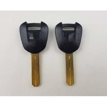 Imagem de 2 chaves de ignição sem cortes em branco para motocicleta Honda HD117 CB CBR CRF 150 230 450 500 650 NC700 Shadow Aero XR650L F FA X R FJ