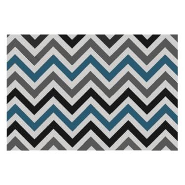 Imagem de Tapete Escorredor De Louça Dupla Face Ultra Absorvente Secagem Rápida 30x40 Cm (Azul)