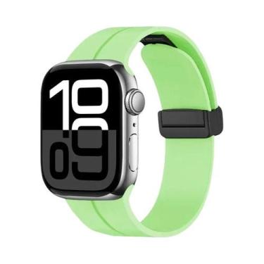 Imagem de Pulseira Magnética De Silicone Para Apple Watch De 46mm 45mm 44mm 49mm