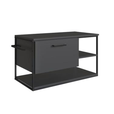 Imagem de GABINETE SUSPENSO PARA BANHEIRO 80CM P1007 GRAFITE SEM CUBA