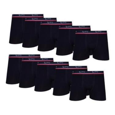 Imagem de 10 cuecas boxer lupo, Preto, G