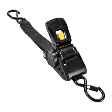 Imagem de Bothyi Cinta de amarração retrátil automática com catraca, reforçada, em poliéster, com 3 metros de comprimento e capacidade de tração de 1000 kg, ideal para