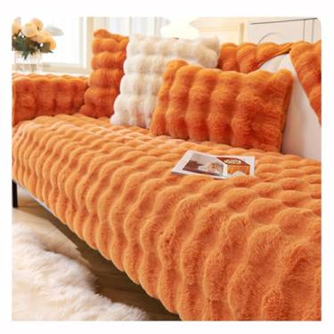 Imagem de SPXMQSS Capa para sofá, capa de sofá seccional, antiderrapante, universal, em forma de L, protetor de sofá grosso, capa de sofá de canto, protetor de móveis, lavável, 70 x 150 cm