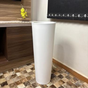 Imagem de Vaso de Planta Cone Moderno Decorativo para Casa Jardim e Varanda – Elegância e Estilo Minimalista (Ibiza Branco neve)