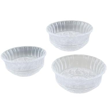 Imagem de Conjunto de Bowls de Vidro, Design Elegante, 11,5cm Diâmetro, Vidro Transparente, 3 Peças, Ideal para Sobremesas, Petiscos e Saladas