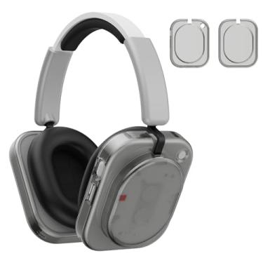 Imagem de FGERWZ Capa protetora para fone de ouvido (1) capa protetora de TPU transparente compatível com fone de ouvido Nothing (1), capa ultrafina à prova de quedas à prova de choque para fone de ouvido