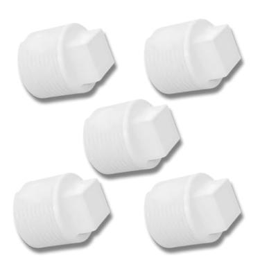 Imagem de Plug Tampão 3/4" polegada Roscável em PVC Branco | Utilimix | 05 un