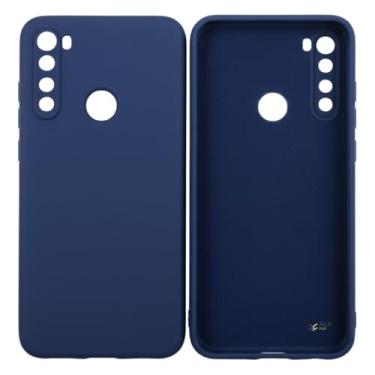 Imagem de Capa Capinha Compatível Redmi Note 8 Silicone Aveludado Premium (AZUL MARINHO)
