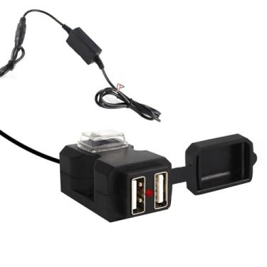 Imagem de Carregadores de Celular para Moto com Dois USB Dispositivo Rápido 2 1A Interruptor ON OFF Tablet MP3 GPS Navigation