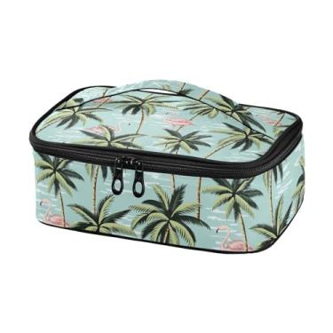 Imagem de Joisal Lancheira térmica masculina vintage Flamingo Palm Cooler com alça isolada