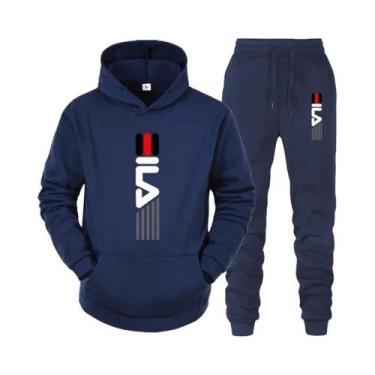 Imagem de Conjunto De Moletom Masculino Com Capuz E Calças De Moletom 2 Peças Ca