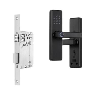 Imagem de Fechadura Biométrica De Porta Com Impressão Digital Em Vários Idiomas,