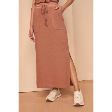 Imagem de SAIA LONG MIDI LADO AVESSO RELAX-Feminino