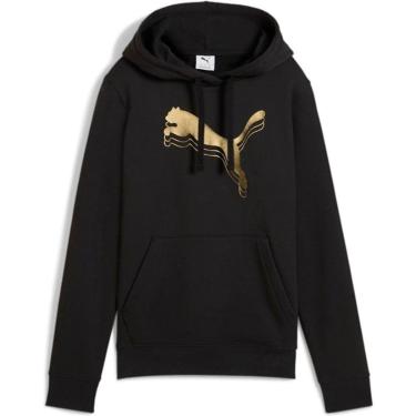 Imagem de Moletom Puma Essentials Metallic Fleece Hoodie - PRETO GG-Masculino